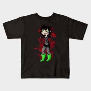 Goth Vampire Girl Kids T-Shirt